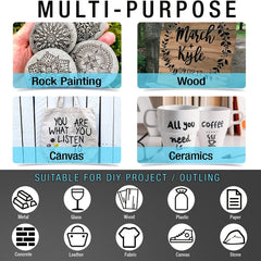 8pcs Paint Pens Set for DIY Crafts and Art Projects