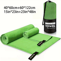 2 Pack Microfiber Travel Towel Quick Dry Towel Camping Beach Towel