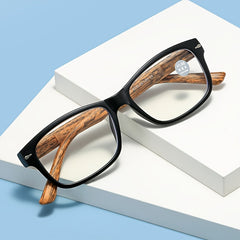 Retro Plastic Square Anti Glare Light Glasses Frame