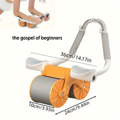 Automatic Rebound Ab Roller with Elbow Support & Phone Rack