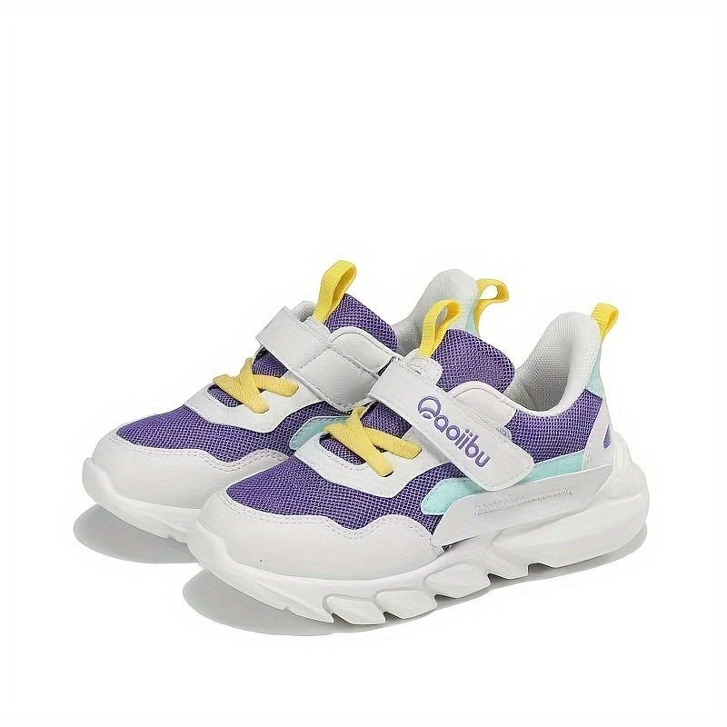Breathable Kids Sneakers w/ Non Slip Soles & Hook Loop Closure