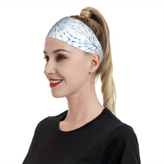 Men's Tie Dye Floral Headband Stretchy Fit Gym Halloween