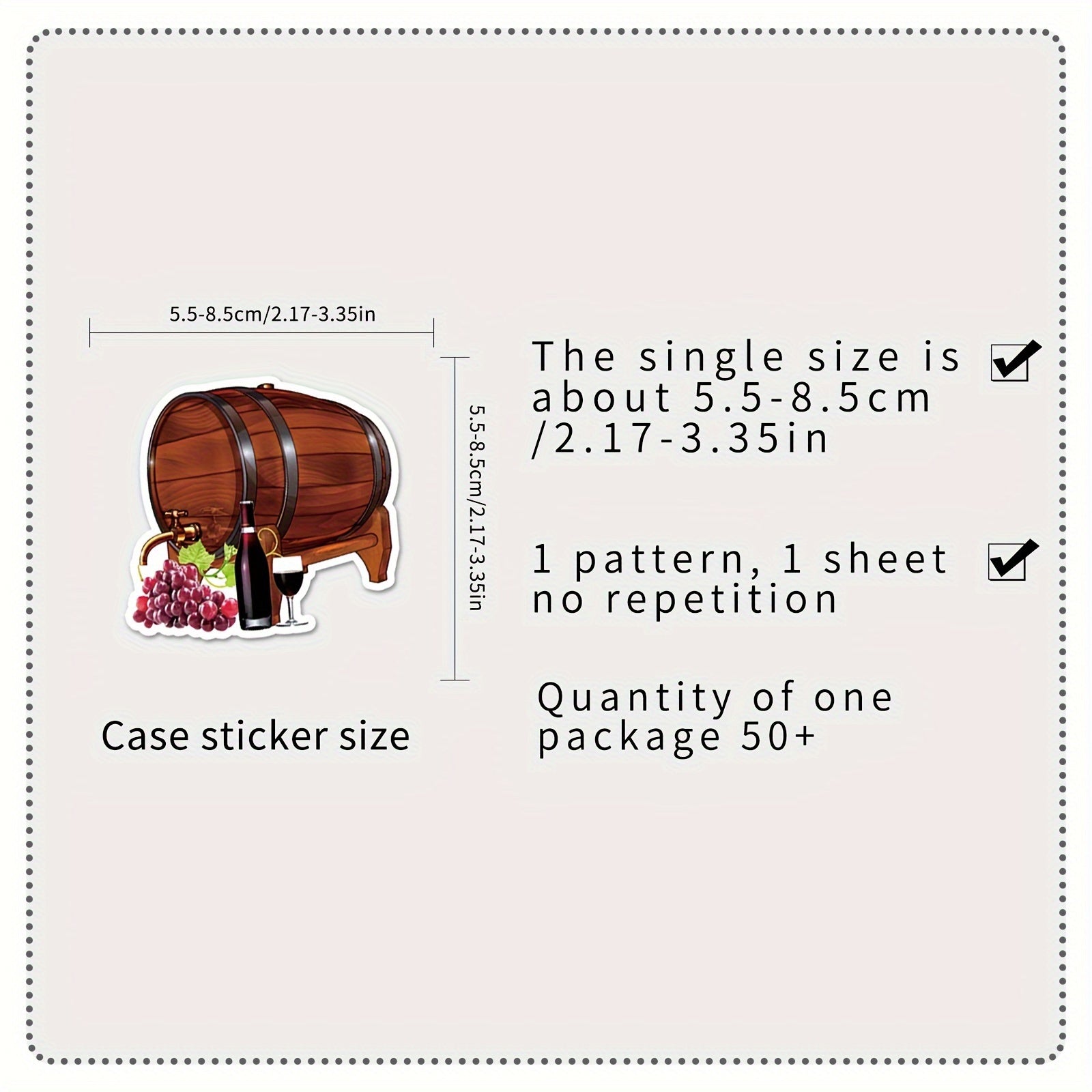 50pcs Red Wine Cartoon Stickers for DIY Journal, Luggage, Car Decor
