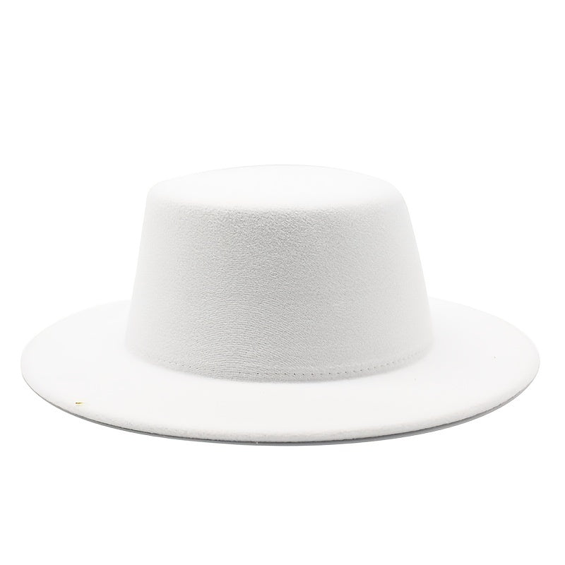 Men's Sun Visor Hat Stylish Flat Top Flat Brim Bowler Hat