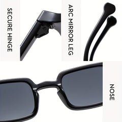 Men's Vintage Rectangle Sunglasses UV400 Eyewear