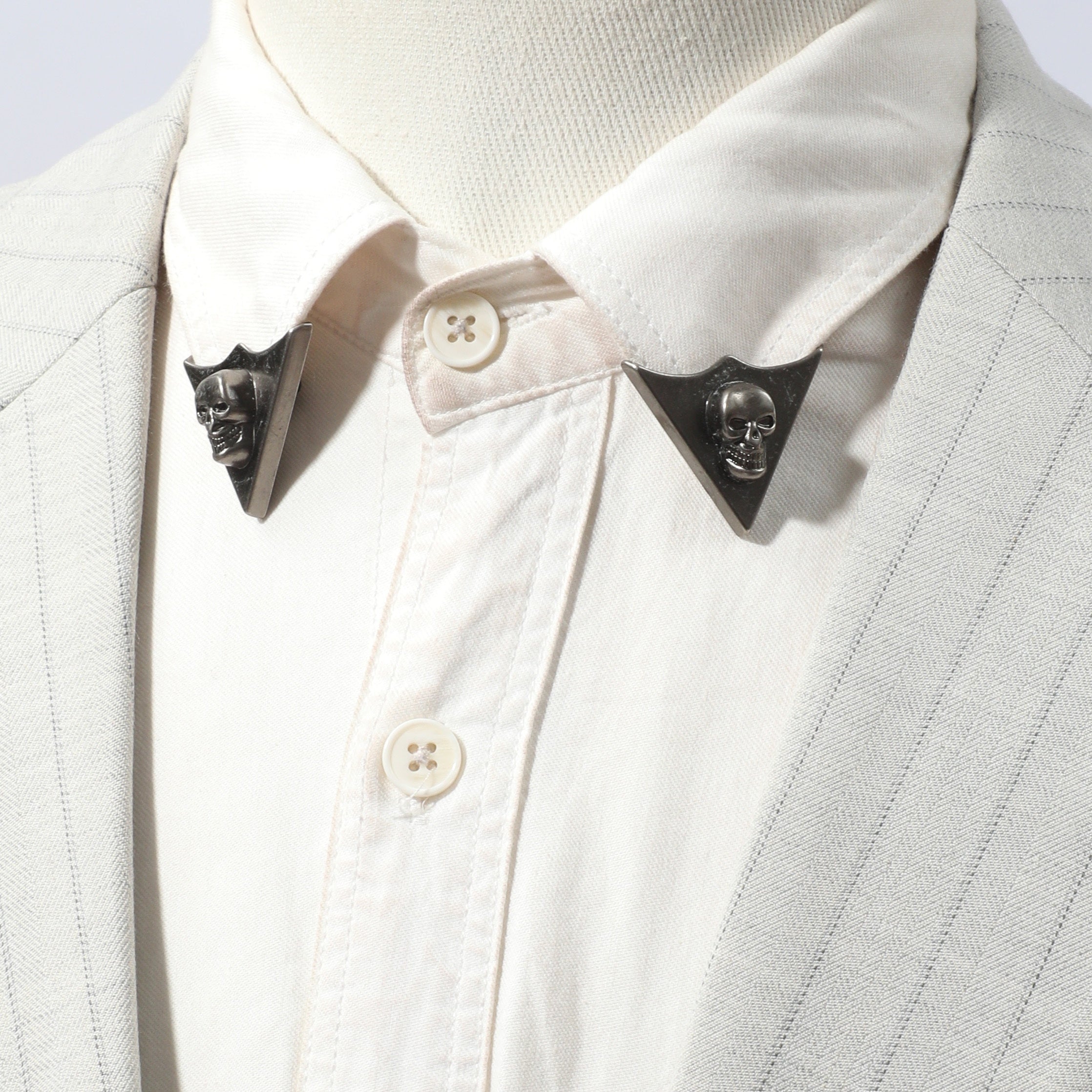 Men's Skull Bow Tie Collar Accessories Hip Hop Punk Bow Tie Charm