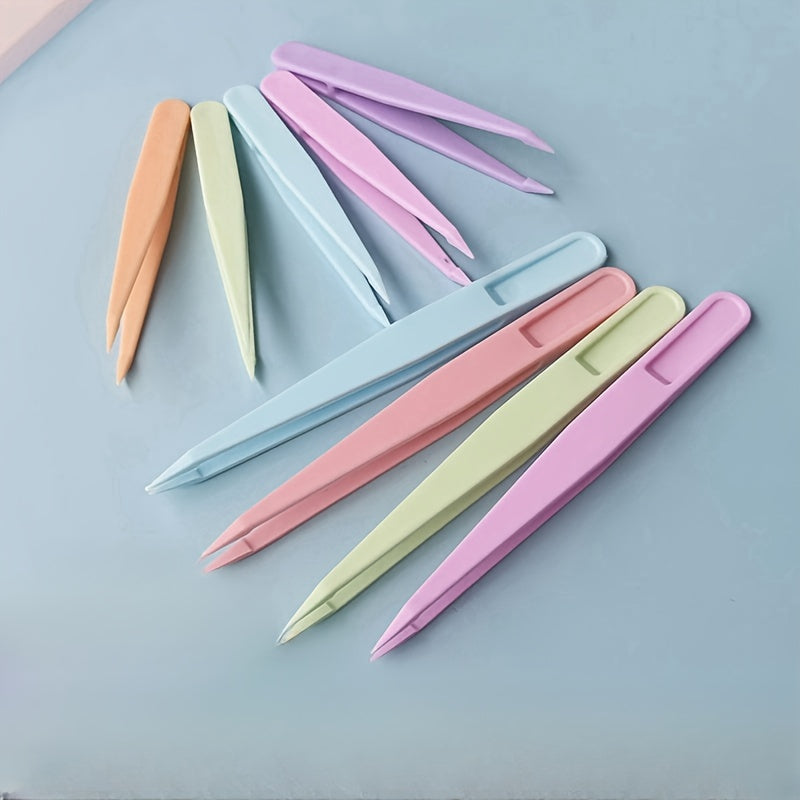 5pcs Diamond Painting Nail Art Tweezers Plastic Tweezers
