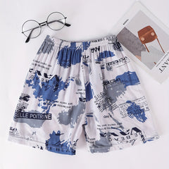 Boys Block Letter Print Casual Shorts