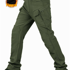 Men's Fleece Cargo Pants for Hiking Climbing