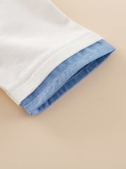 Kids Casual Lapel Shirt with Crown Embroidery for Summer