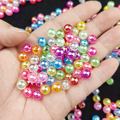 4 6 8 10mm ABS Pearl Transparent Beads Diy Jewelry Material