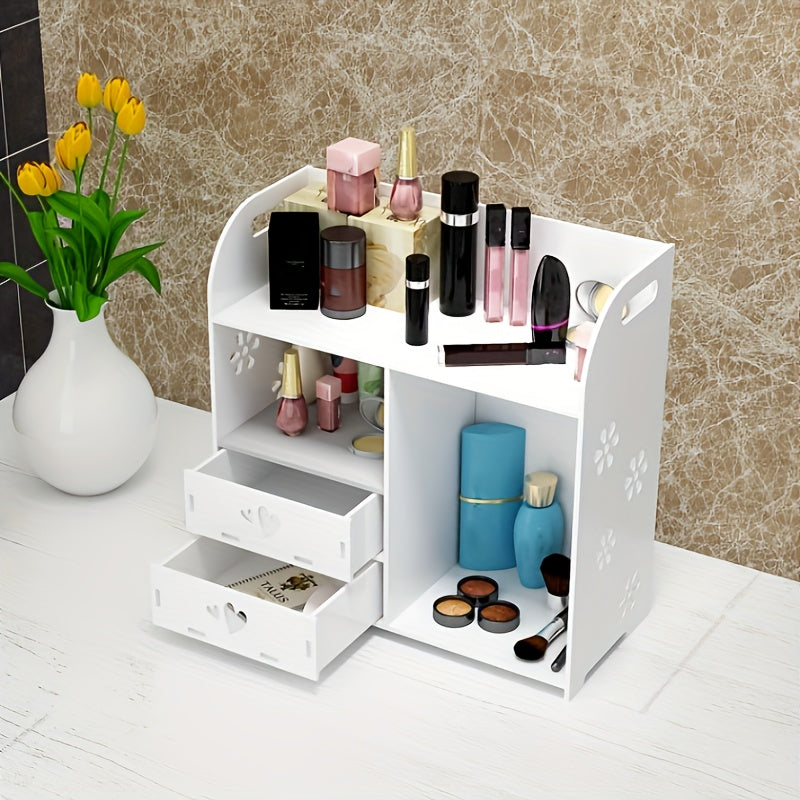 Large Capacity Desktop Cosmetic Storage Box Drawer Type Dustproof