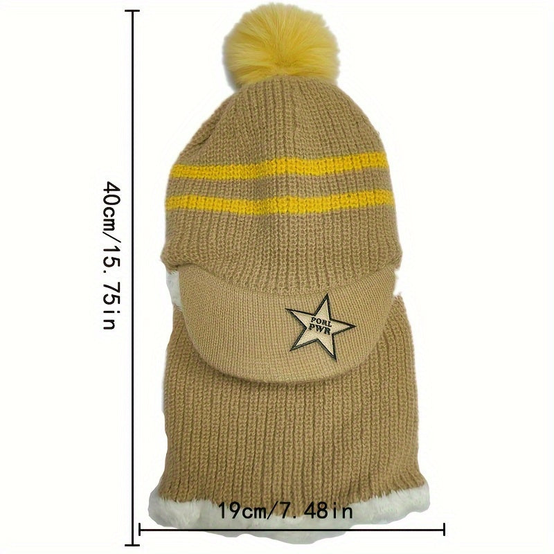 Kids Knitted Hat with Ear Protection