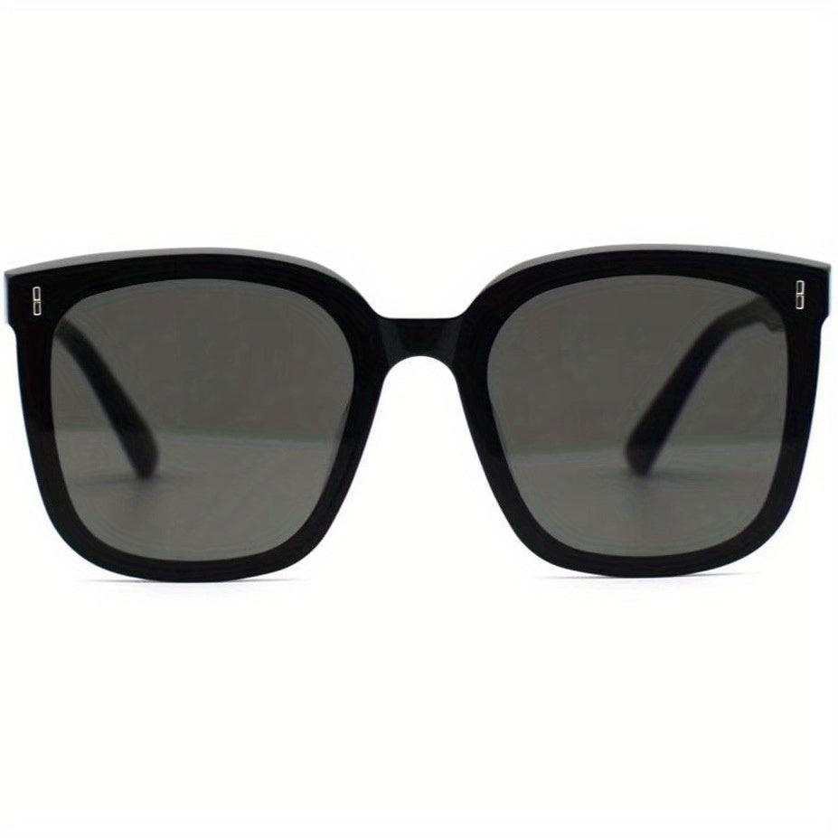 Square Rivet Decor Sunglasses Anti Glare UV400