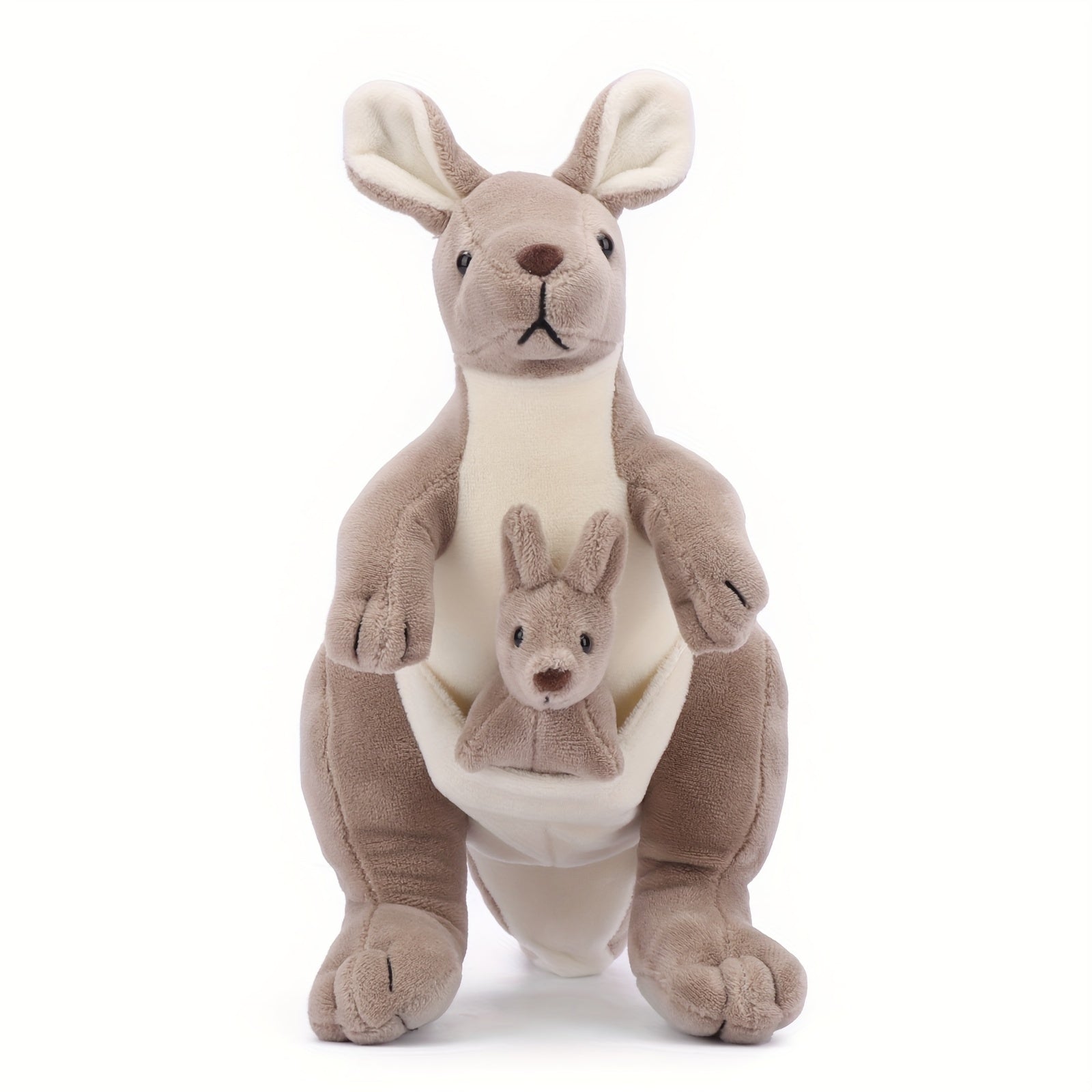 Simulation Kangaroo Plush Toy Mother and Baby Soft Stuffed Animals