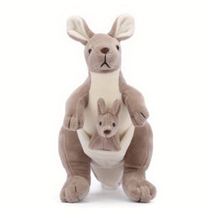 Simulation Kangaroo Plush Toy Mother and Baby Soft Stuffed Animals