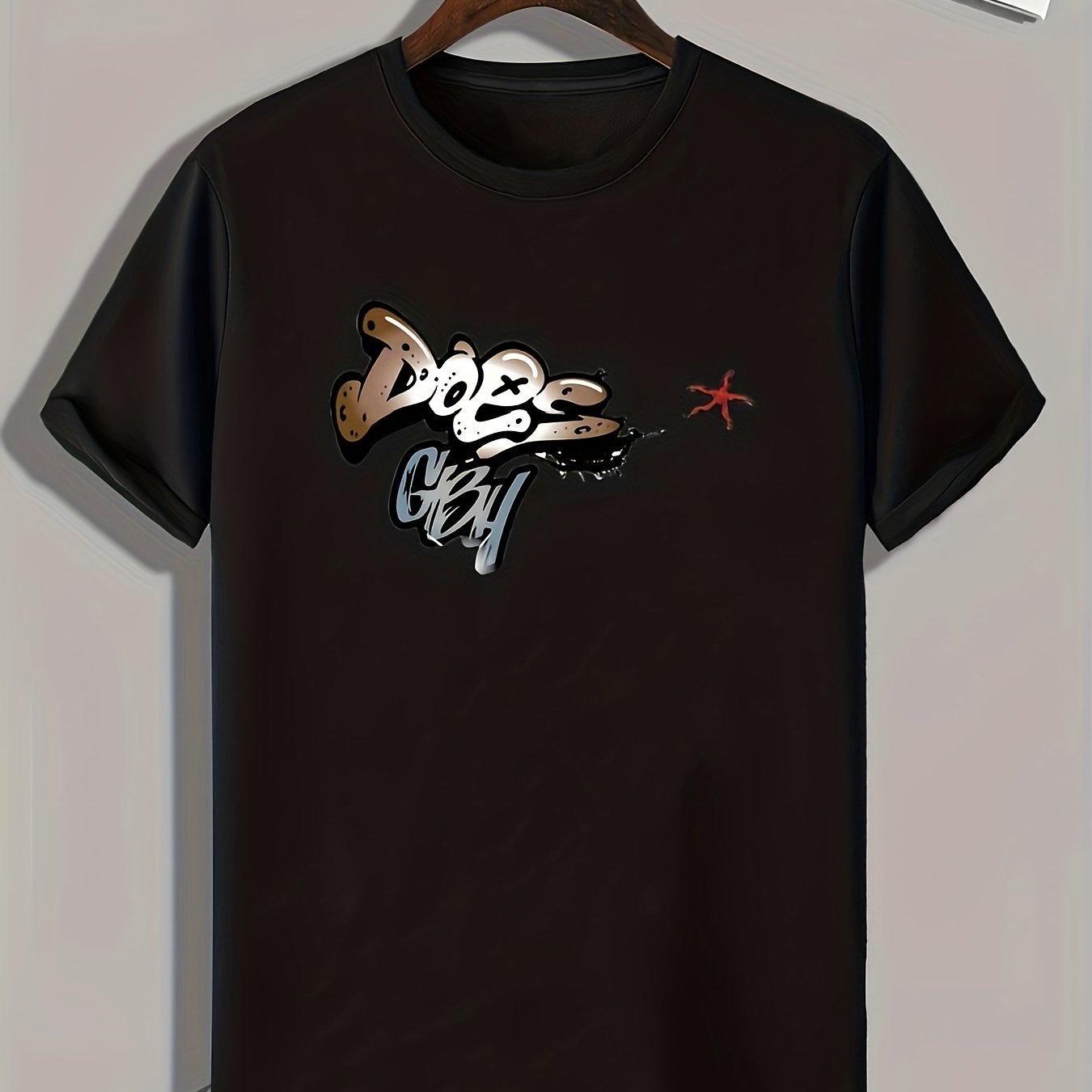 Creative Letters Print Men's Graphic T shirt for Summer