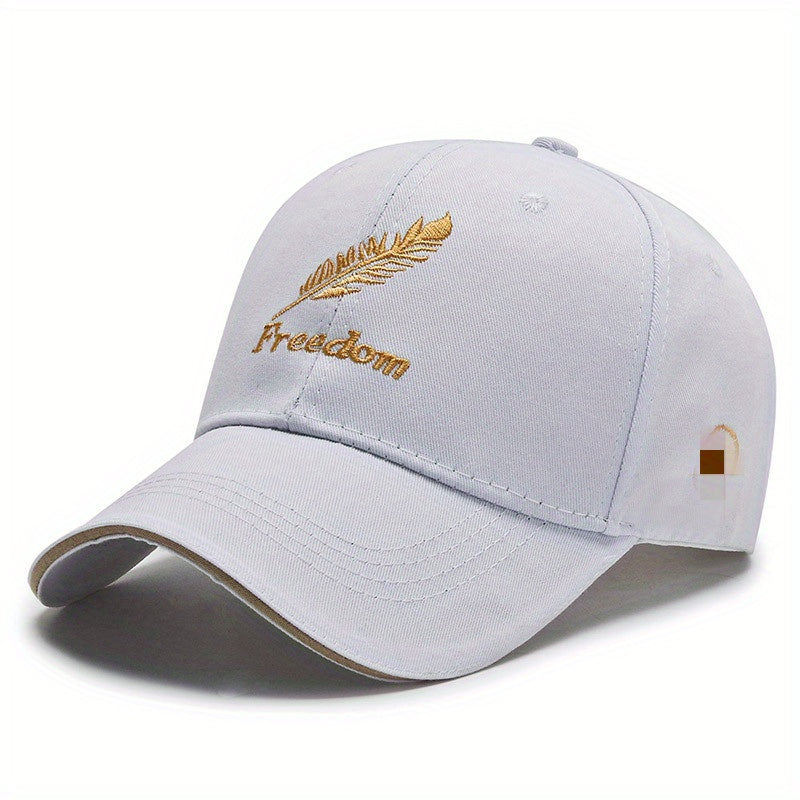 Wheat Ear Embroidery Baseball Cap Outdoor Leisure Sports Sun Cap