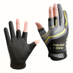 Ice Silk Fishing Gloves Anti Slip Men Women Breathable