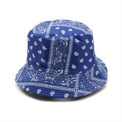 Paisley Pattern Reversible Bucket Hat for Outdoor