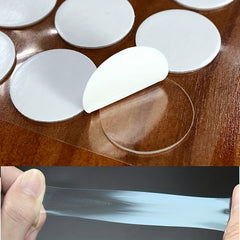 50pcs Transparent Double Sided Tape Stickers Waterproof No Traces
