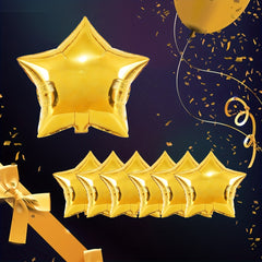 7pcs Star Foil Balloons for Celebrations