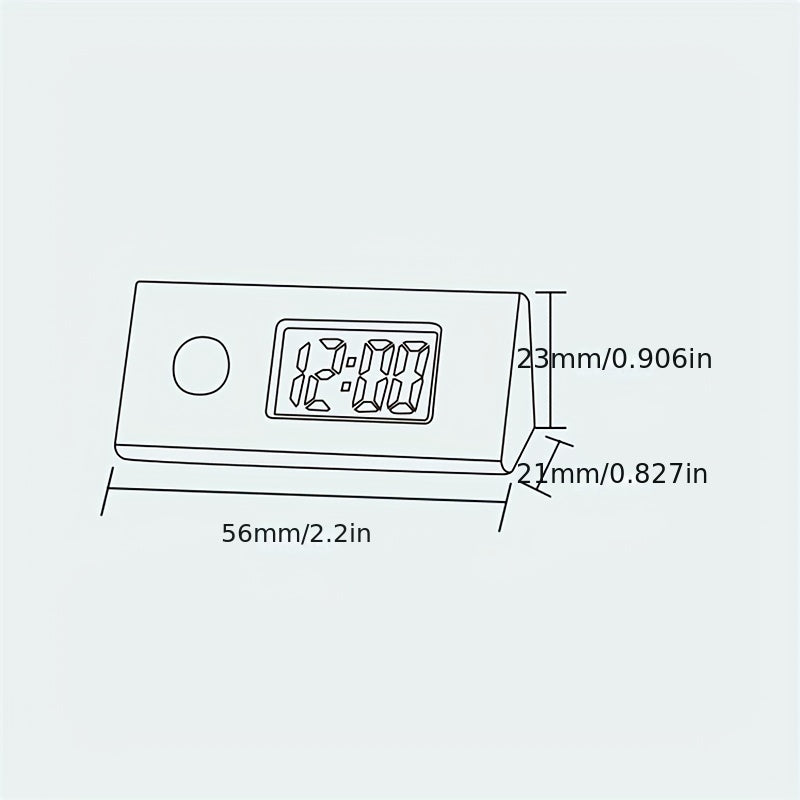 Luminous ABS Digital Electronic Clock Mini Portable Student Exam Silent Clock