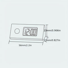 Luminous ABS Digital Electronic Clock Mini Portable Student Exam Silent Clock