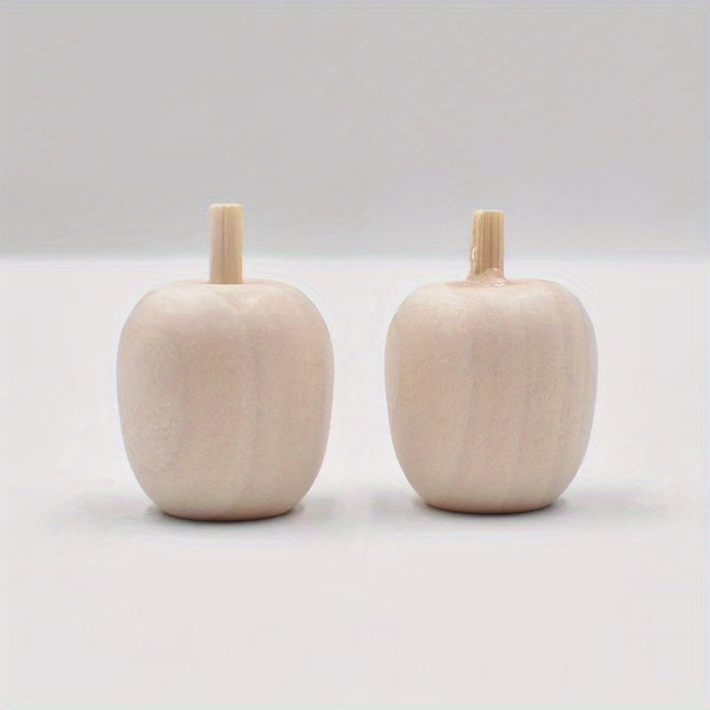 2pcs Creatve Painting Wooden Stuff Ornaments Graffiti Doll Accessories