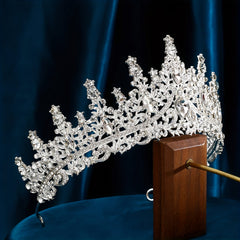 Princess Royal Style Tiara Rhinestone Crown Hair Accessories for Women Girls