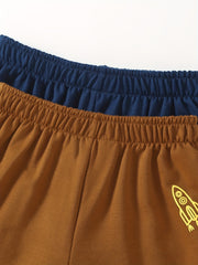 Rocket Print Boys Casual Active Sweatpants