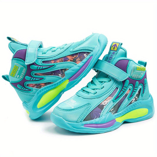 Boy's Block Basketball Shoes Comfy Non Slip Sneakers