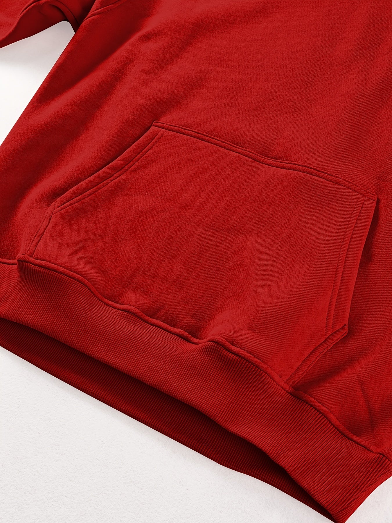 MINIPIGGY Men's Red Sports Hoodie With Pocket