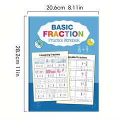 Fraction Practice Workbook for Grades 3-5, Colorful Illustrations