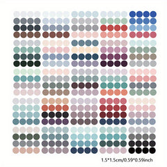 400pcs Cartoon Dot Stickers Polka Dot Stickers For Planners Journaling