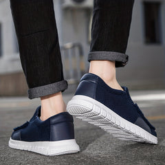 Men's Breathable Canvas Slip On Shoes for Walking Jogging