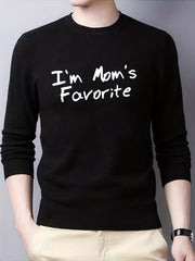 Mom's Favorite Knitted Sweater Men's Warm Mid Stretch Pullover