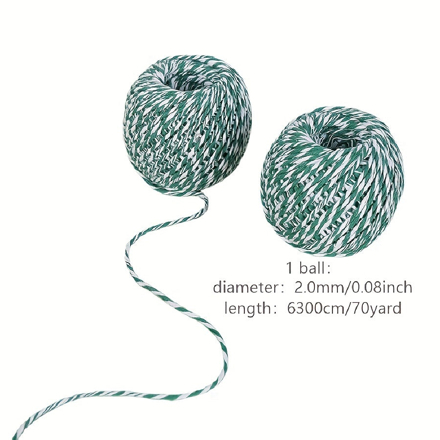 10pcs 2mm Cotton Thread DIY Material Rope Packaging Rope for Hand Knitting