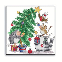 Embroidery Cross Stitch Christmas Gift 14CT Cloth for Living Room Bedroom