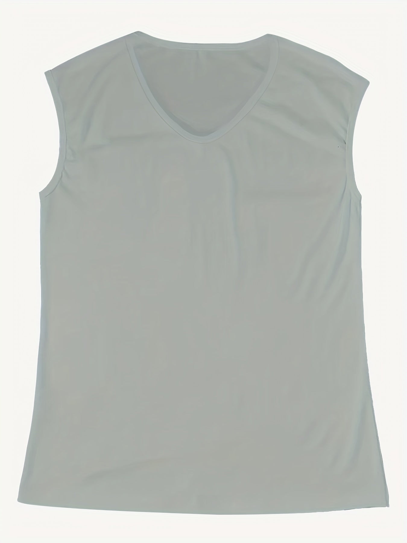 Summer Women's Solid V Neck Tank Top