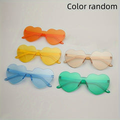 5pcs Transparent Candy Colored Funky Glasses