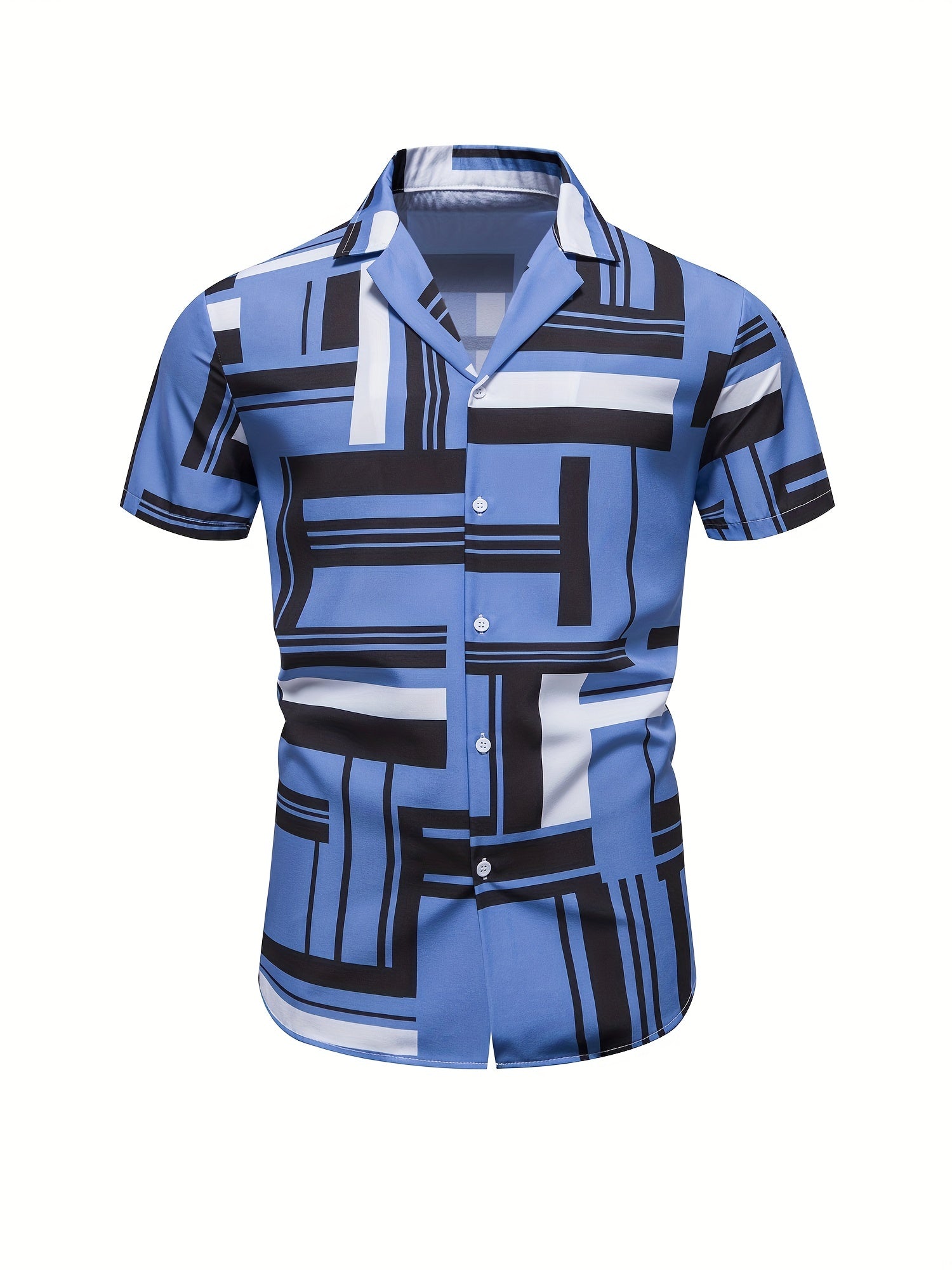 Men's Casual Lapel Short Sleeve Summer Shirt