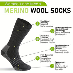 3 Pairs Men's Wool Low Cut Socks for Outdoor Exercise