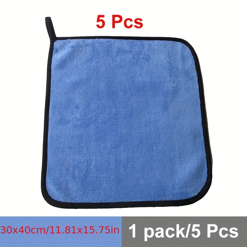 5pcs Microfiber Towels for Car Detailing Cleaning - Car Drying, Car Wash Cloth