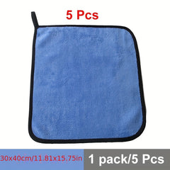 5pcs Microfiber Towels for Car Detailing Cleaning - Car Drying, Car Wash Cloth