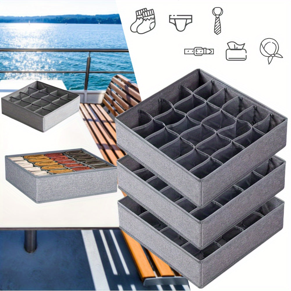 Clothes Storage Box Organizer for Socks Underwear Ties Scarf