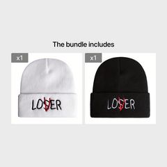 Embroidery Knitted Beanie Hat for Men & Women