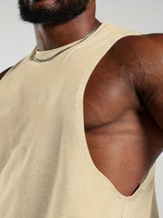 Men's Sleeveless Sport Vest Tank Top for Workout Training Gym