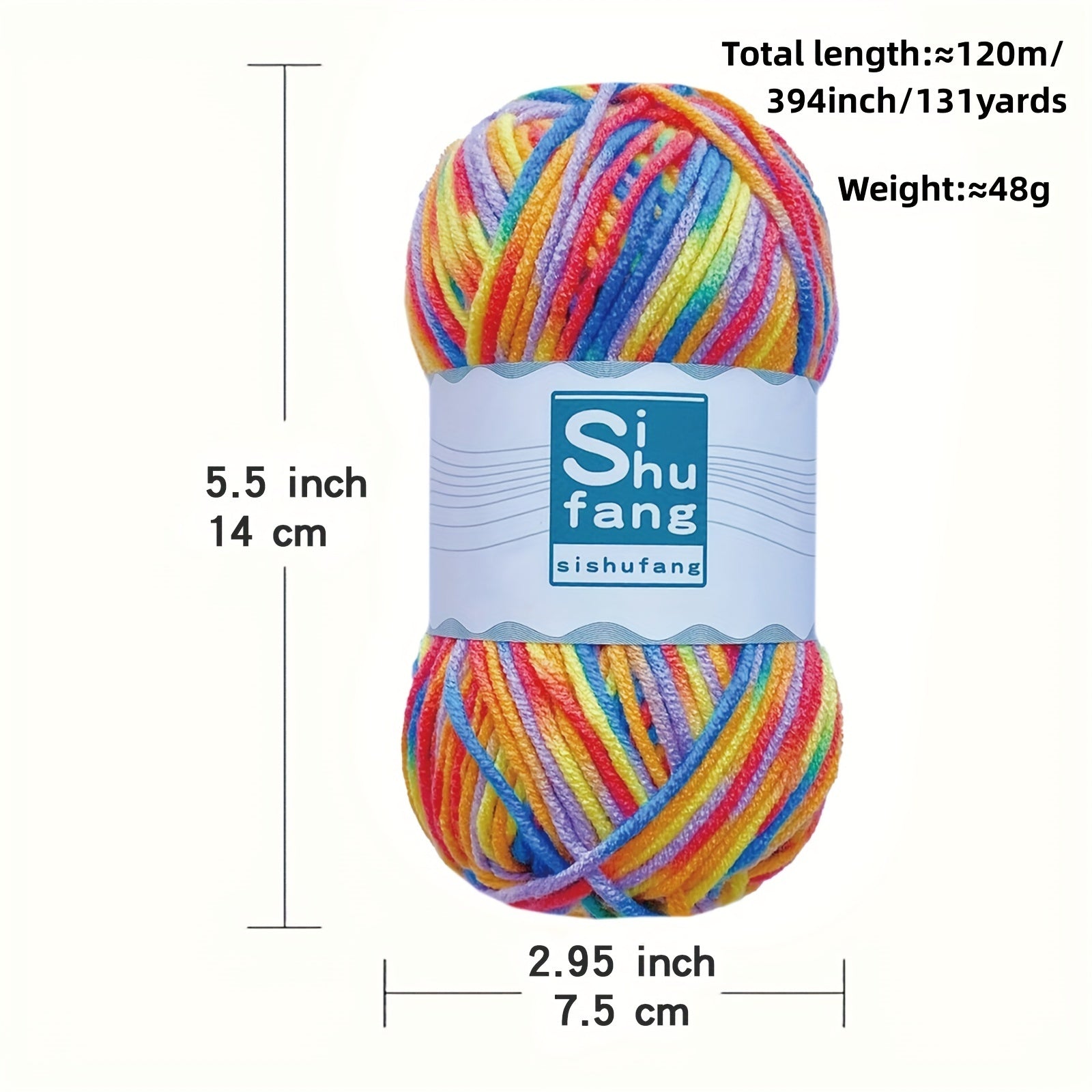 Gradient Acrylic Wool Yarn for DIY Crochet and Knitting