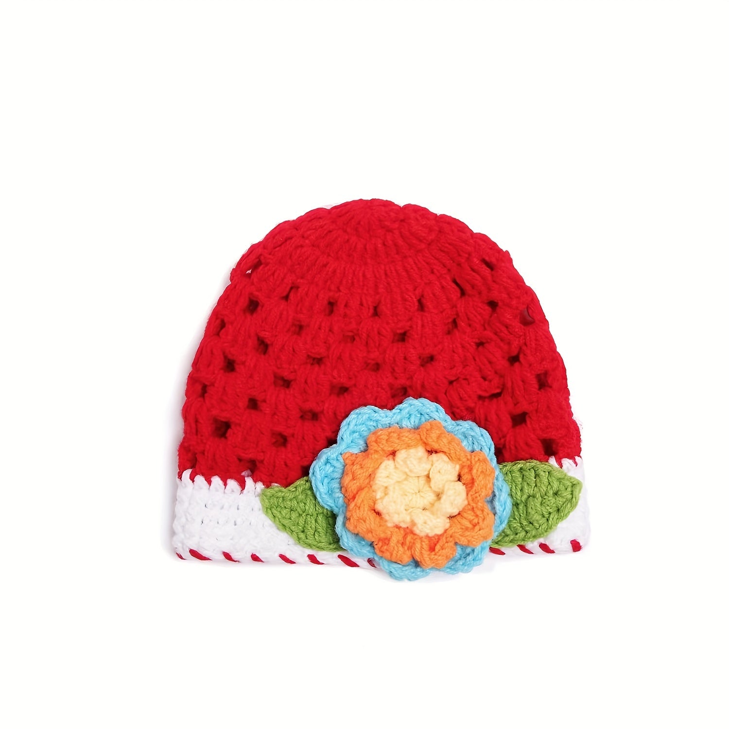 Handcraft Braided Beanie Hat With Pattern